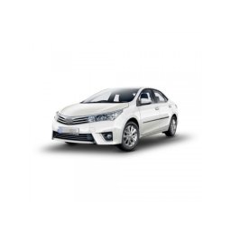 Set 4 bandouri protectie usa pentru Toyota Corolla sedan 2006–2013, negru satinat