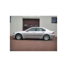 Set 4 bandouri protectie usi pentru BMW Seria 7 sedan 2002–2008, negru satinat