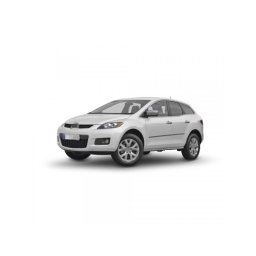 Set 4 bandouri protectie usi pentru Mazda CX-7 SUV 2006–2009, negru satinat (F-11)