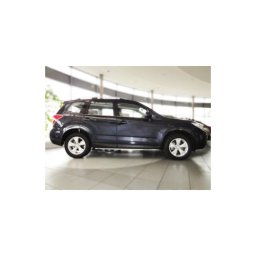 Set 4 bandouri protectie usi pentru Subaru Forester 2013–2018, negru satinat (F-11)