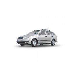 Set 4 bandouri protectie usi pentru Skoda Fabia I Combi (1999–2007), negru satinat