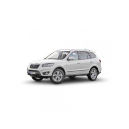 Set 4 bandouri protectie usi pentru Hyundai Santa Fe SUV 2006–2011, negru satinat (F-11)