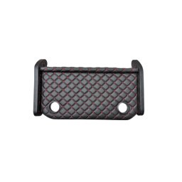 Masa de bord pentru Iveco 2024+ cu 2 suporturi pahare, piele eco negru/rosu