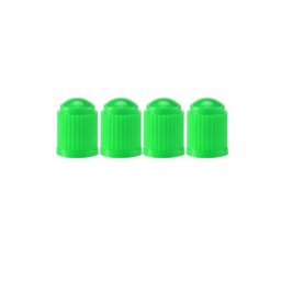 Set 4 capace valve ventil verzi din plastic, universale pentru auto/moto/bicicleta