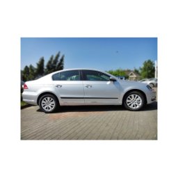 Set 4 bandouri protectie usi pentru VW Passat B7 Sedan 2010-2014, negru satinat