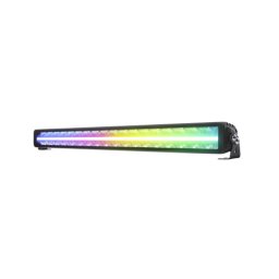 Proiector LED bar 240W cu DRL alb si RGB Bluetooth, IP67, 650 mm