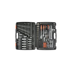 Trusa de tubulare si chei combinate 216 piese cu clicheti 1/4, 3/8, 1/2, YT-58691