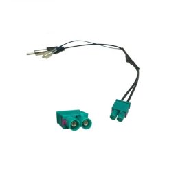 Adaptor antena radio Fakra dublu cu amplificator activ 12V, W7906