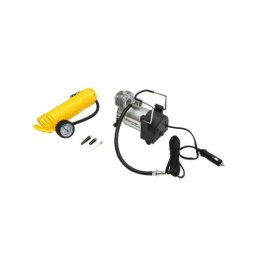 Compresor auto 12V 150 PSI portabil pentru umflat roti, cu manometru – BK88240