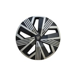 Set 4 capace roti Evo 16 inch negru-argintiu, ABS rezistent, montaj rapid