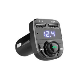 Modulator FM auto X8 cu Bluetooth A2DP, handsfree, 2x USB, slot TF, MP3/FLAC