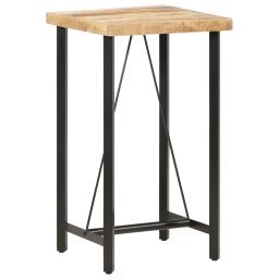 Masa de bar, 60 x 60 x 107 cm, lemn de mango nefinisat GartenMobel Dekor