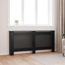 Masca de calorifer, negru, 172 x 19 x 81,5 cm, MDF GartenMobel Dekor