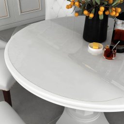 Folie de protectie masa, transparent, Ø 120 cm, PVC, 1,6 mm GartenMobel Dekor
