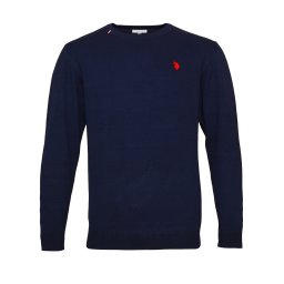 U.S. POLO ASSN. Pulover albastru închis / roșu