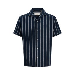 Jack & Jones Junior Cămașă 'JORCoba' albastru noapte / alb
