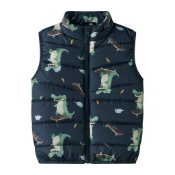 NAME IT Vestă 'NMMMylane' bej / bleumarin / maro / verde deschis