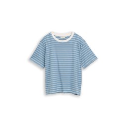 TOM TAILOR DENIM Tricou albastru / alb
