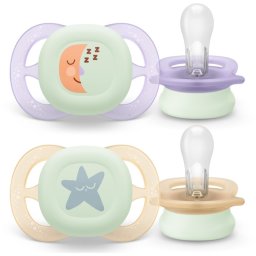 Philips Avent Ultrastart Day&Night SCF075/17 0-2 m suzetă Girl 2 buc
