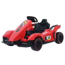 Masina electrica Kart DLS-X2, cu drift, telecomanda si lumini LED, rosu