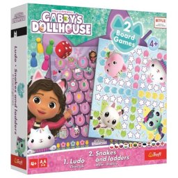 Gabby s Dollhouse: 2 în 1 joc de societate