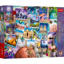 Trefl Premium Plus: Campionatul European de Puzzle călătorie - Puzzle de 500 piese