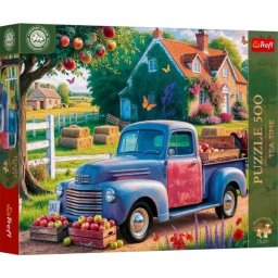 Trefl Premium Plus: Campionatul European de Puzzle Furgon Albastru - Puzzle de 500 de piese
