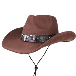 Pălărie cowboy Taur maro