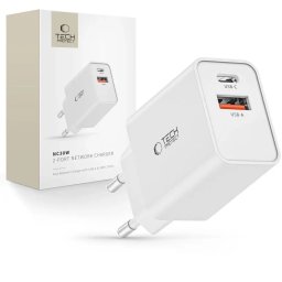 Incarcator de retea NC30W USB-C PD 30W / USB-A QC 3.0 - alb