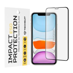 Folie pentru iPhone XR / iPhone 11 - Techsuit ESD Glass - Black