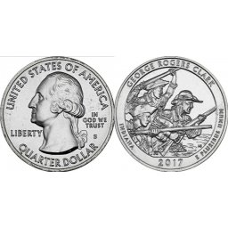 SUA 2017S - 25 cents, necirculata - Parcul National George Rogers Clark