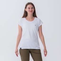 Tricou rezistent Escaladă Vertika alb Damă