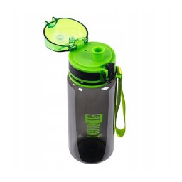 Sticla pentru apa din plastic, 500 ml, St. Right, Black and Green