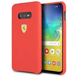 FERRARI silicon SF toc scut cu sigla Samsung Galaxy S10 Lite roșu