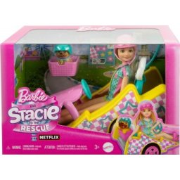 Barbie Stacie Go-Kart Car cu papusa HRM08
