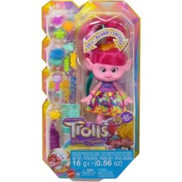Trolls Band Together Hair tastic Queen Poppy 20 cm cu 15 accesorii HNF25