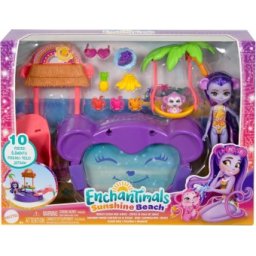 Enchantimals Sunshine beach Piscina tropicala Monkey Maggy HTW73