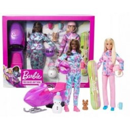Barbie sporturi de iarna set cu doua papusi HGM75