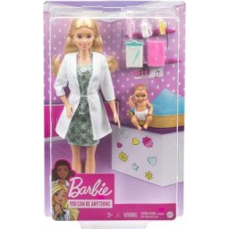 Papusa Barbie You Can Be Anything Medic Pediatru GVK03