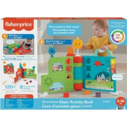 Fisher-Price Sit-to-Stand Giant Activity Book jucarie electronica de invatare si centru de activitati GTJ58