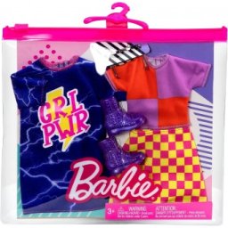 Barbie Fashion Girl Power Dress Top set 2 tinute HBV69