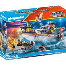 Playmobil ambarcatiune de salvare cu personal 70140 95piese