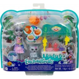 Enchantimals papusa Hawna Husky, figurina Whipped Cream si accesorii GJX37