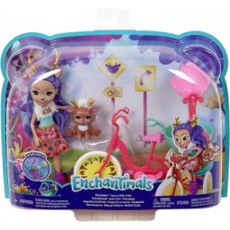 Enchantimals Danessa Deer cu bicicleta GJX30