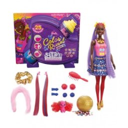 Barbie Color Reveal Party styling purple hair 25 de surprize HBG40