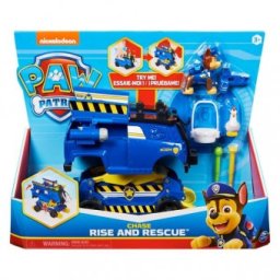 Paw Patrol Chase Rise and Rescue Set Figurina cu Vehicul de Salvare 62104