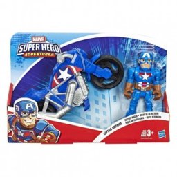 Playskool Heroes Marvel Super Hero Adventures Captain America Victory Racer E6225
