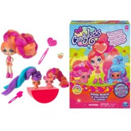 Candylocks papusa cu par parfumata si 2 animale de companie cu accesorii 6054384