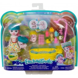 Enchantimals Set de joaca Baia purcelusilor Petya Pig GJX36