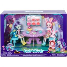 EnchanTimals Petrecerea cu ceai Set de joaca Bree Bunny si Patter Peacock GLD41
